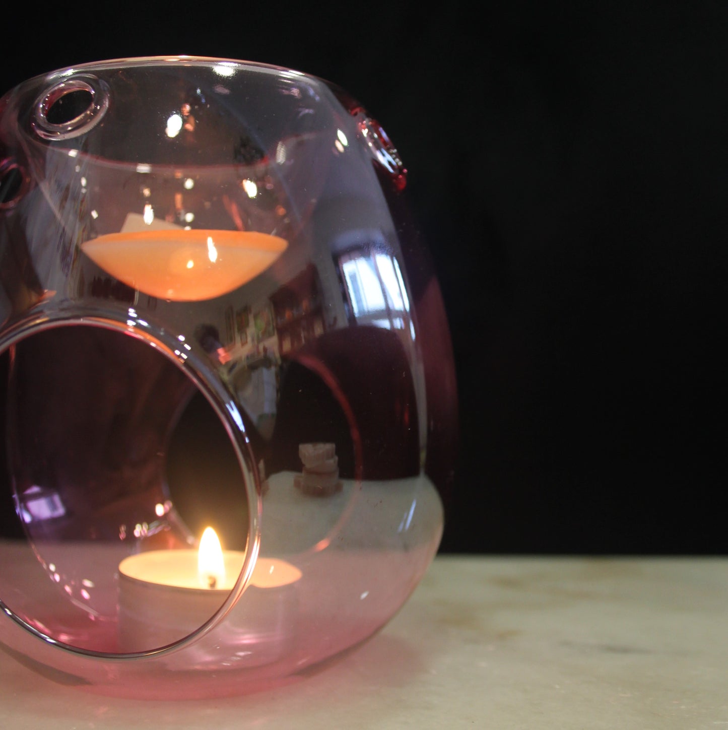 Glass Wax Burner - Pink