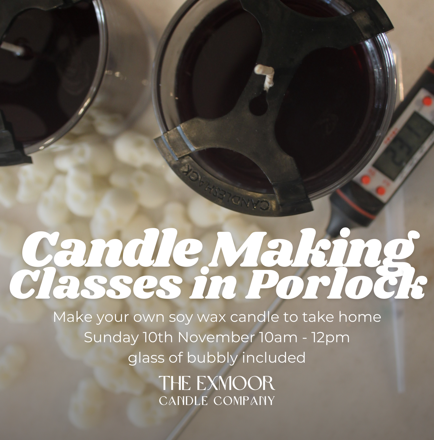 Candle Making Class Sunday 10th November 2024