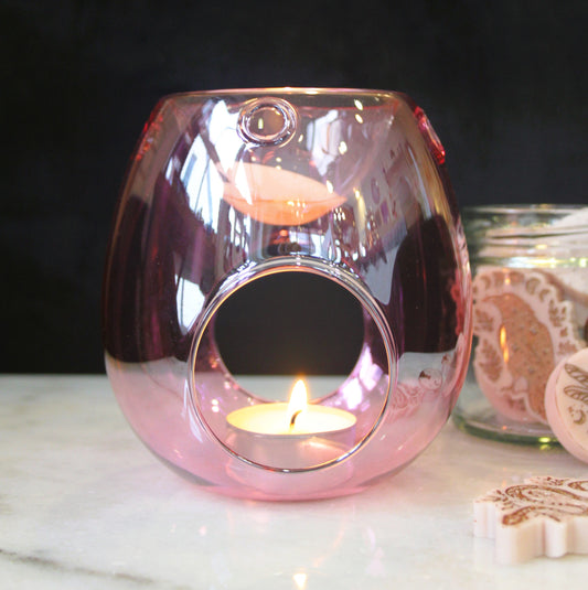 Glass Wax Burner - Pink