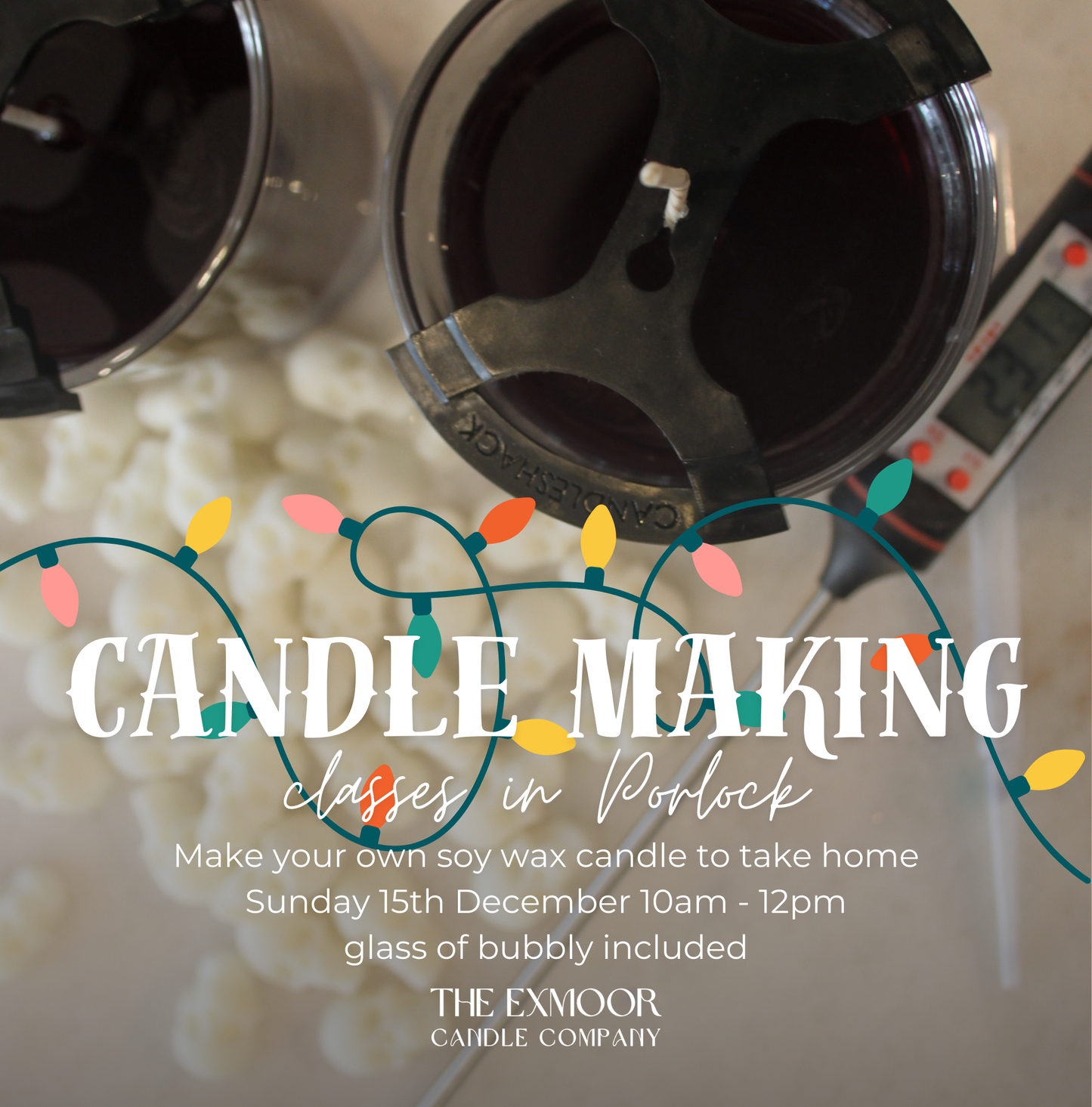 Candle Making Class Sunday 15th December 2024